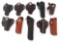LEATHER REVOLVER HOLSTERS LOT OF 10