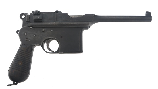 ASTRA MODEL 900 BROOMHANDLE 7.63mm CAL PISTOL
