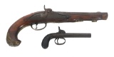 PERCUSSION PISTOLS - LOT OF TWO