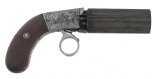 BLUNT & SYMS R-C SIX SHOT PEPPERBOX REVOLVER