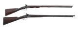 HOLLIS & SHEATH AND R. HUGHES 10 GA SXS SHOTGUNS