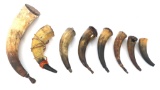 19th - 20th CENTURY AMERICAN POWDER HORNS