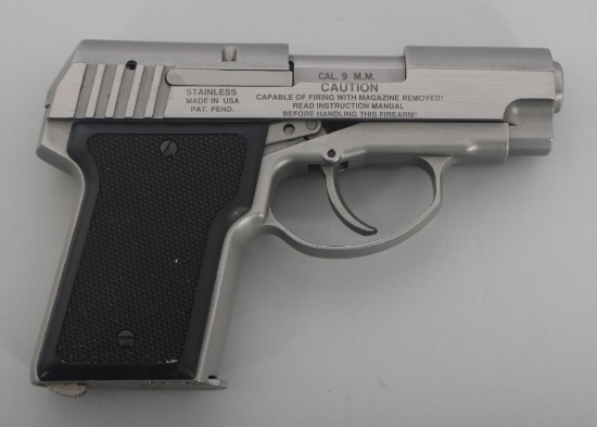 AMT MODEL BACKUP 9mm CALIBER SEMI AUTO PISTOL