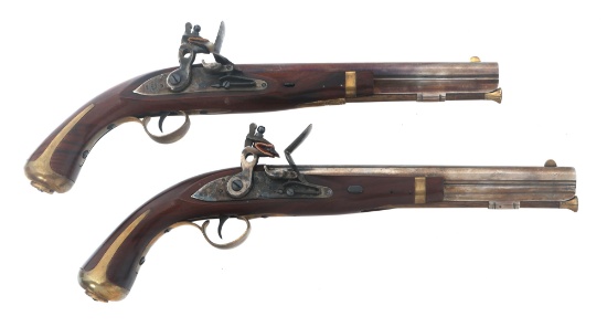 PEDERSOLI HARPERS FERRY FLINTLOCK PISTOLS