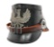 IMPERIAL GERMAN PRUSSIAN JAGER NCO LEATHER SHAKO