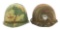 VIETNAM WAR US ARMY M1 COMBAT HELMETS