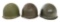 KOREAN WAR - VIETNAM WAR US M1 HELMETS WITH LINERS