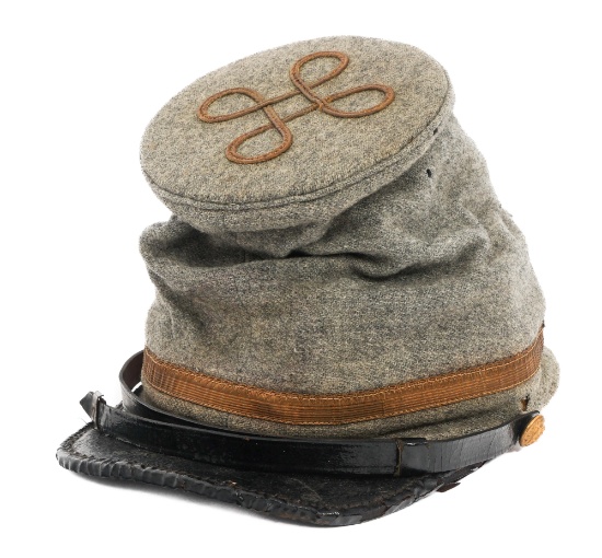 CIVIL WAR CONFEDERATE STAFF OFFICER FORAGE CAP