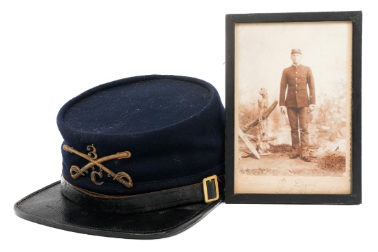 INDIAN WARS US ARMY M1872 3rd CAVALRY KEPI