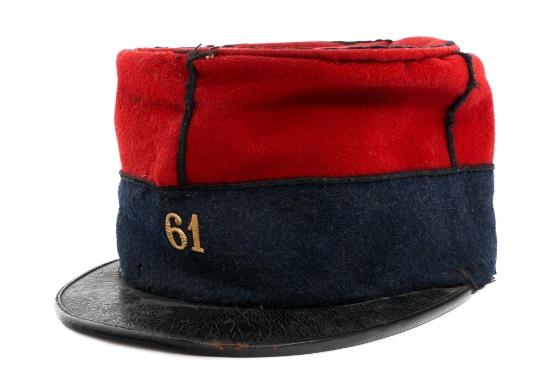 WWI FRENCH 61st REGIMENT M1884 NCO KEPI