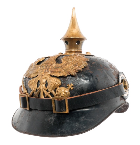 IMPERIAL GERMAN ERSATZ 1915 TIN PICKELHAUBE HELMET