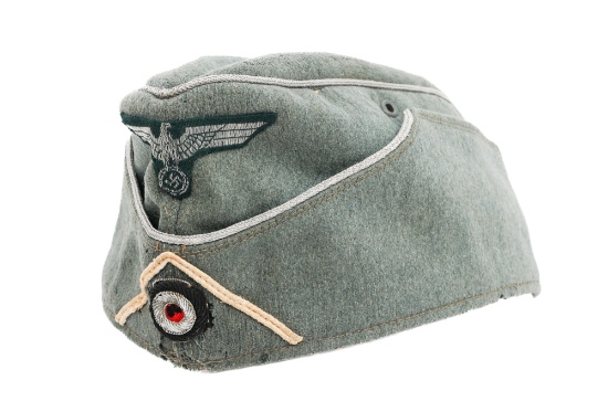 WWII GERMAN HEER INF. OFFICER M38 OVERSEAS CAP