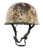 WWII GERMAN DAK CAMO M38 FALLSCHIRMJAGER HELMET