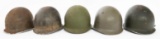 WWII - VIETNAM WAR US ARMED FORCES M1 HELMETS