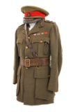 WWI BRITISH ROYAL ARTILLERY OFFICER TUNIC & CAP