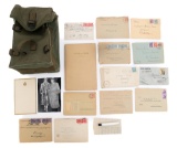 GOERING NUREMBERG TRIAL LETTERS, STIVERS BAG & PEN