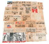 WWII - POST WAR US NEWSPAPERS & LIFE MAGAZINES