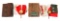 WWII JAPANESE NATIONAL & GOOD LUCK FLAGS WITH BOX