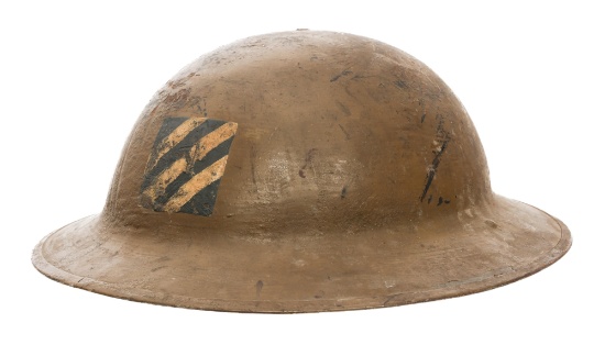 WWI US AEF 3rd DIVISION M1917 COMBAT HELMET