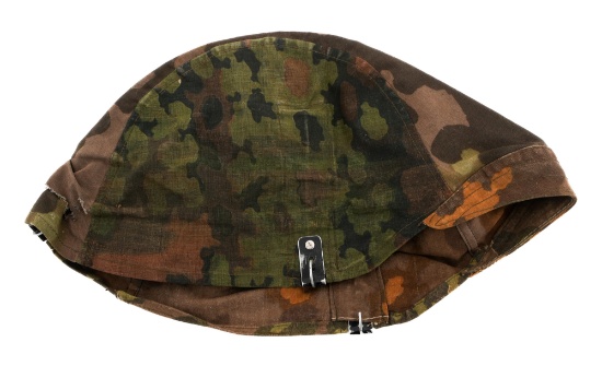 WWII GERMAN WAFFEN-SS OAK LEAF A & B HELMET COVER