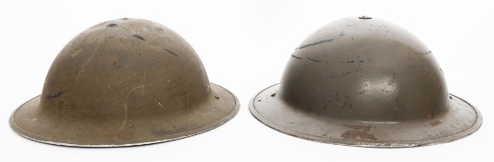 WWII BRITISH ARMY MKII COMBAT HELMETS