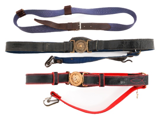WWII JAPANESE COMPANY & GENERAL OFFICER BELTS