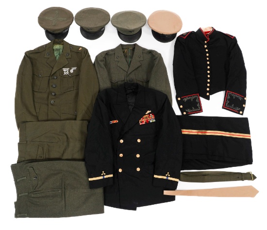 COLD WAR USMC & USN SERVICE & DRESS UNIFORMS