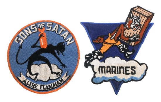 WWII USMC VMSB-241 & VMR-953 FLIGHT SQUAD PATCHES
