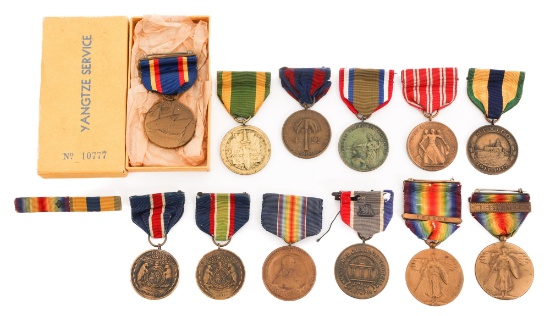 SPAN-AM WAR - WWI US CAMPAIGN & VICTORY MEDALS