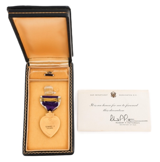 WWII USAAF 44th BOMB GROUP NAMED KIA PURPLE HEART