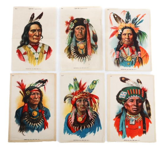 TOKIO CIGARETTES NATIVE AMERICAN CHIEF SILKS