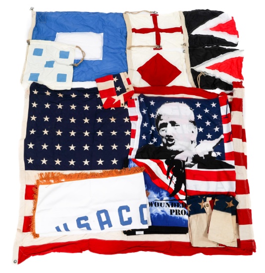 WWII - CURRENT 48 & 50 STAR, USACCD & SIGNAL FLAGS