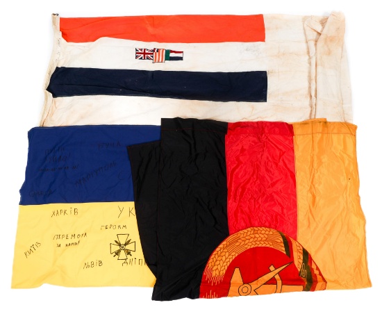 COLD WAR GERMAN, SOUTH AFRICAN & UKRAINIAN FLAGS
