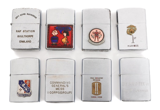 COLD WAR US ARMED FORCES CIGARETTE LIGHTERS