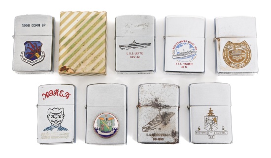COLD WAR US ARMED FORCES CIGARETTE LIGHTERS