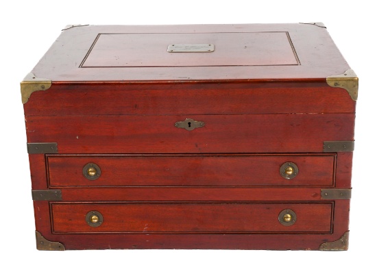 EARLY 20th C. BAILEY, BANKS & BIDDLE STORAGE CHEST