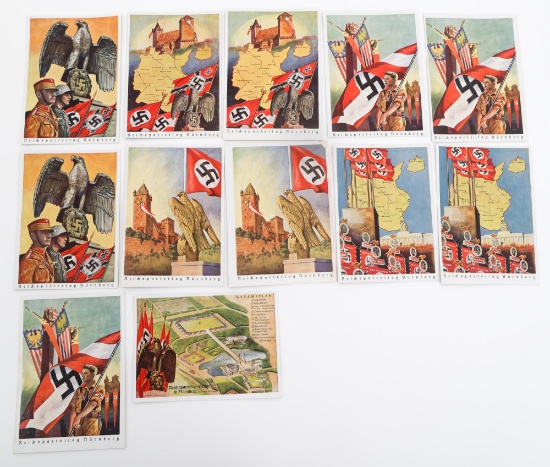 WWII GERMAN PROPAGANDA & RALLY POSTCARDS