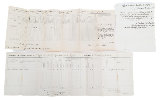 CIVIL WAR US NYSM 3rd CAV REGIMENT MORNING REPORTS