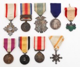 WWII JAPANESE SERVICE & ORDER MEDALS