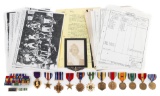 WWII - VIETNAM WAR US BOMBARDIER NAMED MEDAL GROUP