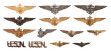 1930'S - WWII USN AVIATOR WINGS & OFFICER INSIGNIA