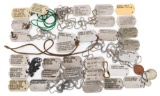 WWII US ARMY & NAVY DOG TAGS