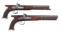 LONDON WATERHOUSE DUELING PISTOL PAIR