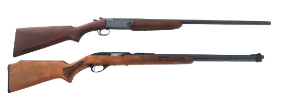 WINCHESTER 410 GA SHOTGUN AND MARLIN .22 CAL RIFLE