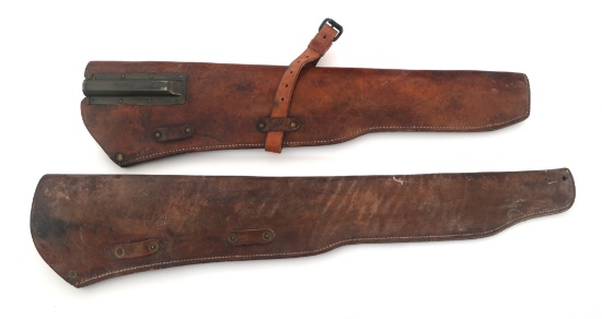 WWII US LEATHER RIFLE SCABBARDS