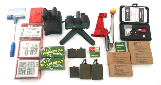 AMMUNITION RELOADING ACCESSORIES & .22 CAL AMMO