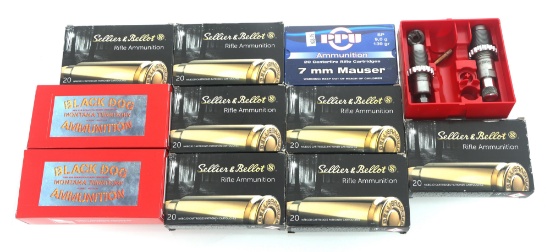 RIFLE AMMUNITION AND RELOADING DIES