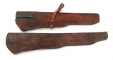 WWII US LEATHER RIFLE SCABBARDS