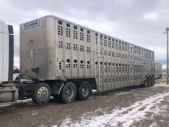 2014 Wilson PSDCL-406 3 Axle Livestock Trailer