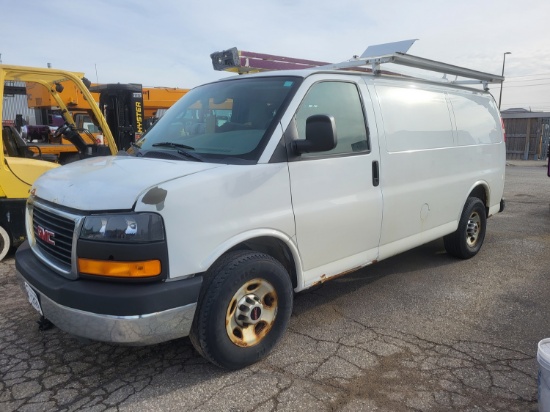 2010 GMC SAVANA CARGO VAN, 4X2, W/ V8 GAS ENGINE, VIN 1GTZGFBA5A1148670 (APPROX. 270,000 KMS)